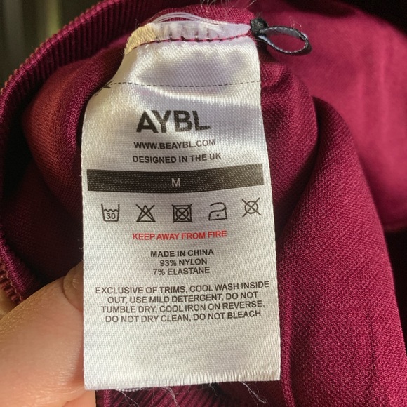 AYBL Sports Bra | Maroon | Medium - Picture 5 of 5